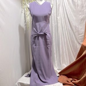Vintage Tommy Bahama Silk Violet Purple Lavender Silk Sleeveless Dress